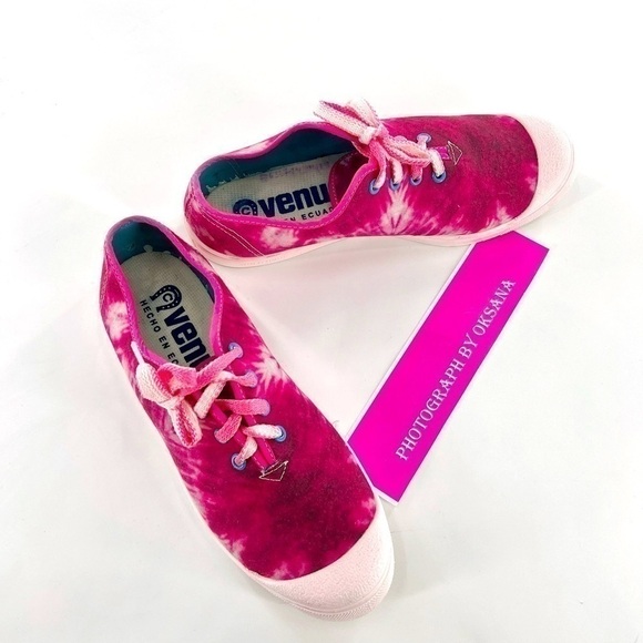 VENUS sneaker pink/white size 41 US 10 tie-dye - Picture 7 of 12